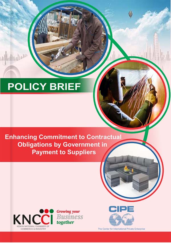 KNCCI Policy Brief – Enhancing commitment to contractual obligations by government in payment to suppliers